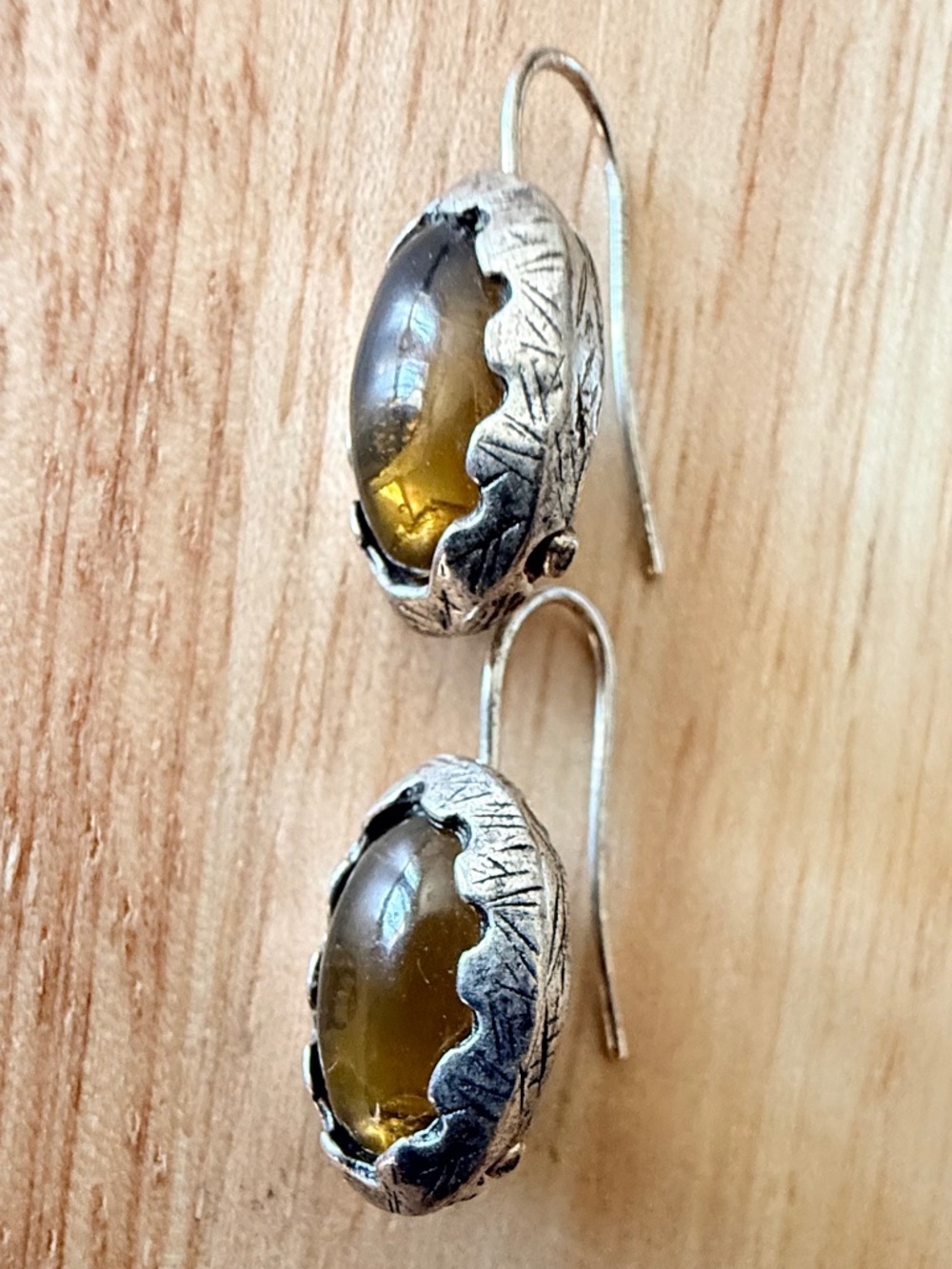 Baltic Amber Silver Earrings